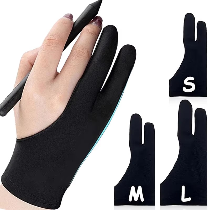 Drawing Glove Artist - قفاز رسم مضاد للمس بفتحتين للأصابع،