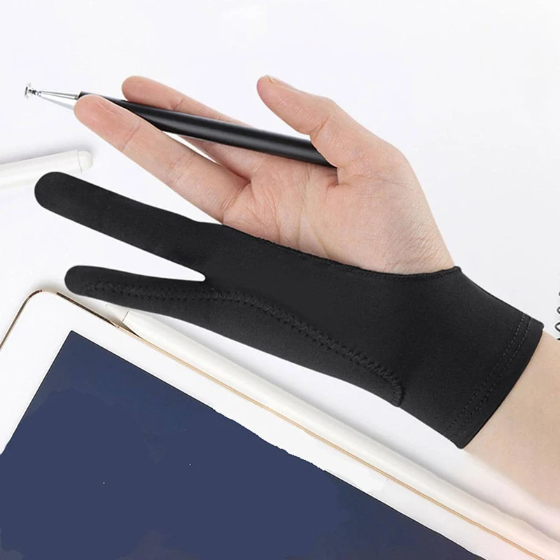 Drawing Glove Artist - 1/2 طبقات الفن 2 إصبع مكافحة