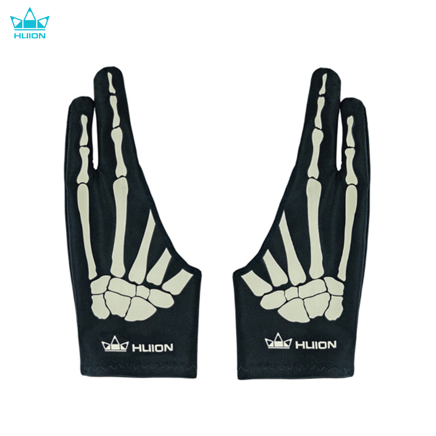 Drawing Glove Artist - قفاز Huion Skeleton ذو إصبعين مضاد