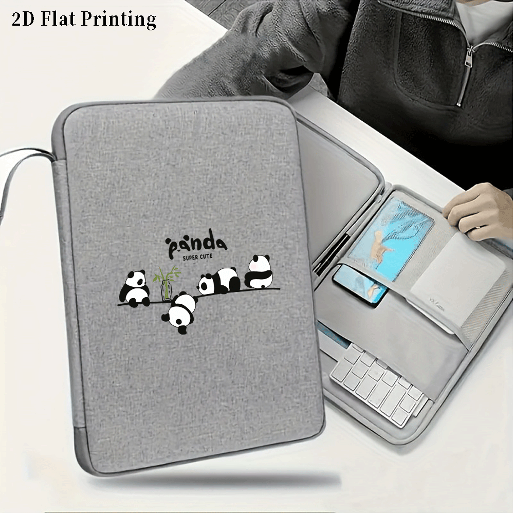 Tablet And Accessories Bag - حقيبة تابلت بطباعة الباندا مقاس 10.9/12.9