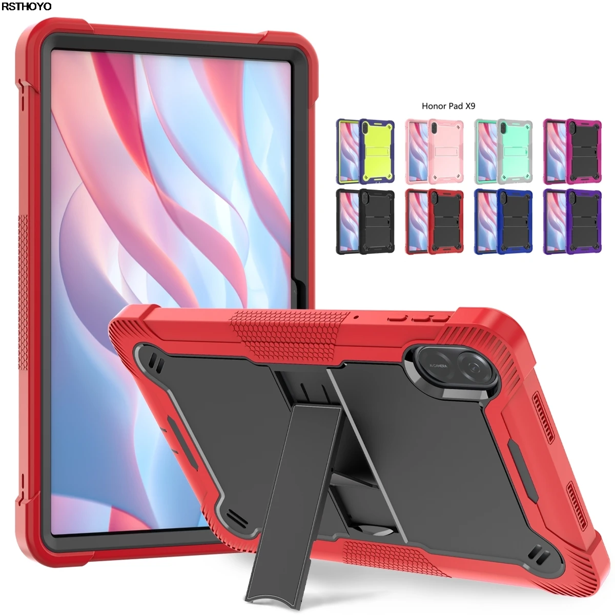 Honor Tablet X9 Accessories - حافظة كمبيوتر لوحي شديد التحمل للأطفال