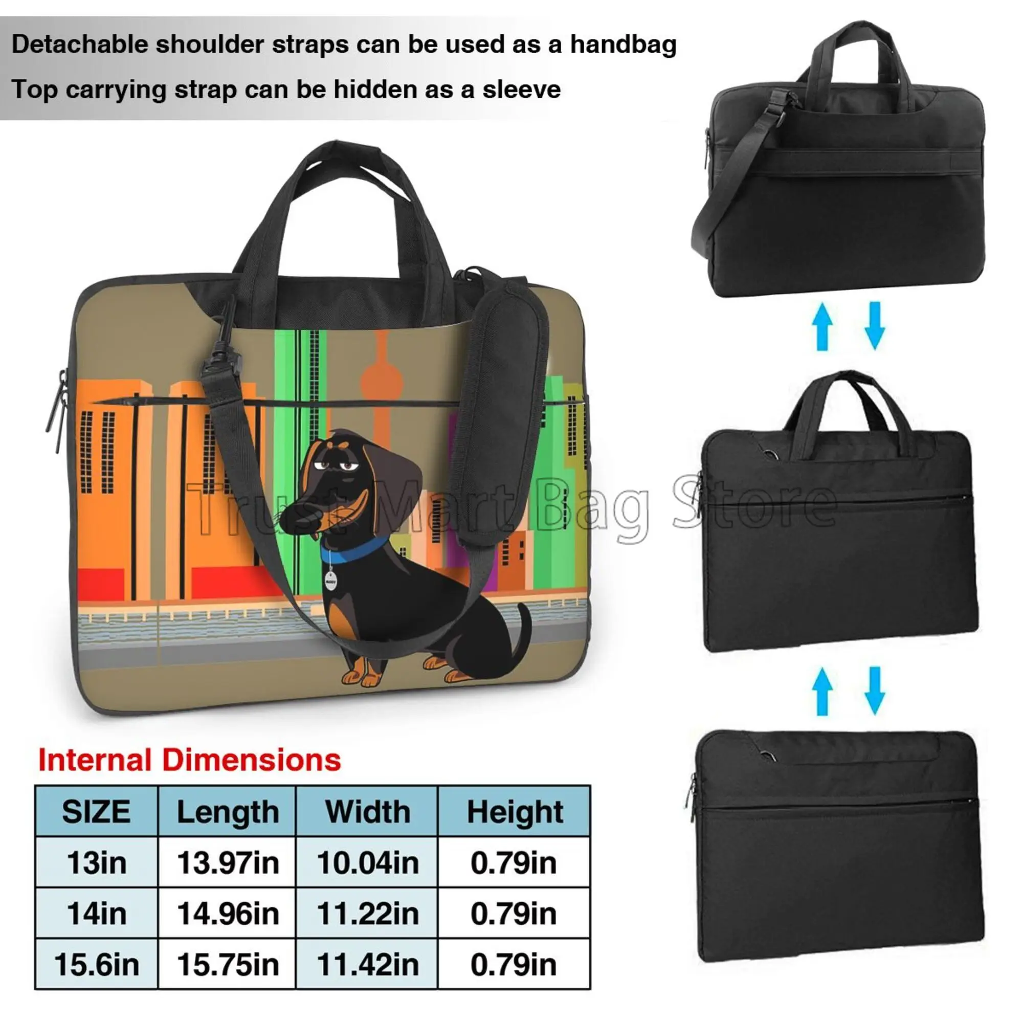 Dachshund طباعة حقيبة حمل الكم - مراجعة Boox Tablet Accessories وسعره