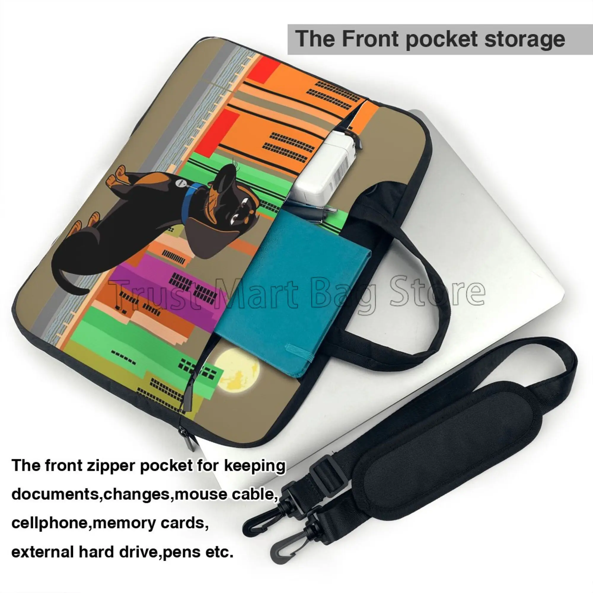 Dachshund طباعة حقيبة حمل الكم - مراجعة Boox Tablet Accessories وسعره