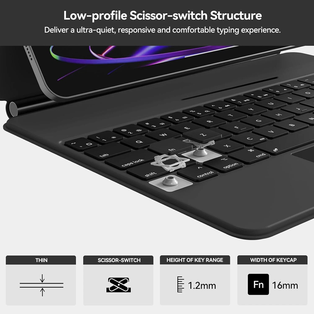 حافظة لوحة مفاتيح بلوتوث سحرية - مراجعة Boox Tablet Accessories وسعره