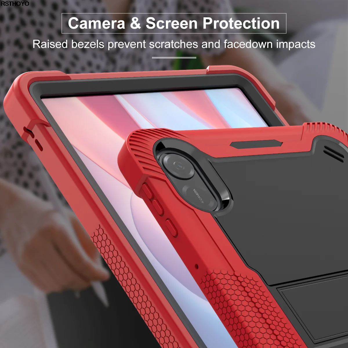 حافظة كمبيوتر لوحي شديد التحمل - مراجعة Honor Tablet X9 Accessories وسعره