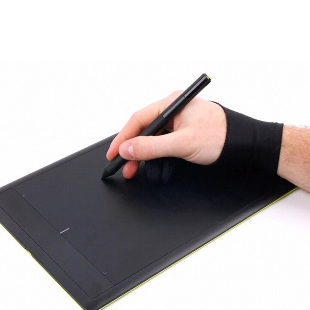 أسود 2 إصبع الفنان قفاز مكافحة - مراجعة Drawing Glove Artist وسعره